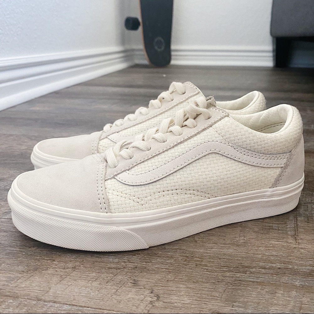 Vans Old Skool Woven Check Cream/White